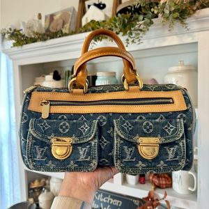 🌸Rare🌸 Louis Vuitton Monogram Denim Neo Speedy Blue